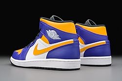 Jordan mens Nike Air 1 Mid Shoes, Dark