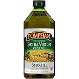 Pompeian Smooth Extra Virgin Olive Oil, First Cold Pressed, Mild and Delicate Flavor, Perfect for Sauteing and Stir-Frying, N