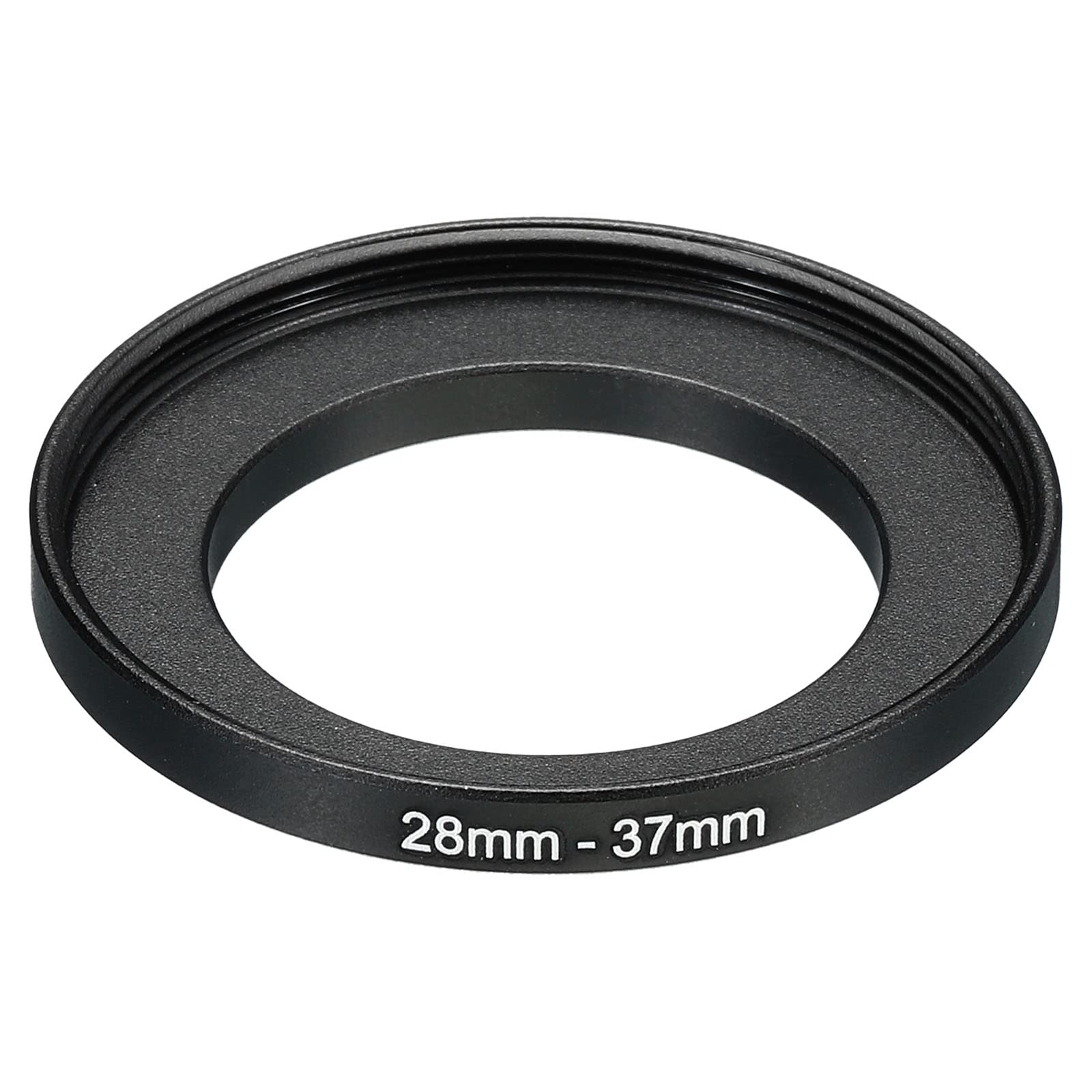 PATIKIL 28mm-37mm Metal Step Up Ring, Camera Lens Filter Adapter Ring Aluminum Filter Adapter Ring for Camera Lenses Hood, Black