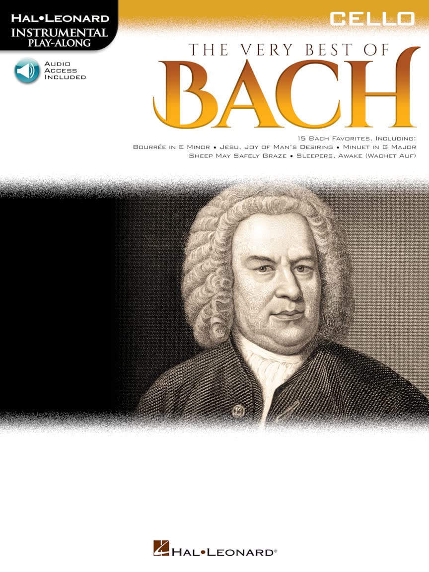 The Very Best of Bach: Instrumental Play-Along For Cello (Hal Leonard Instrume) (Includes Online Access Code)