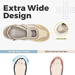 FitVille Diabetic Shoes for Women Extra Wide Width