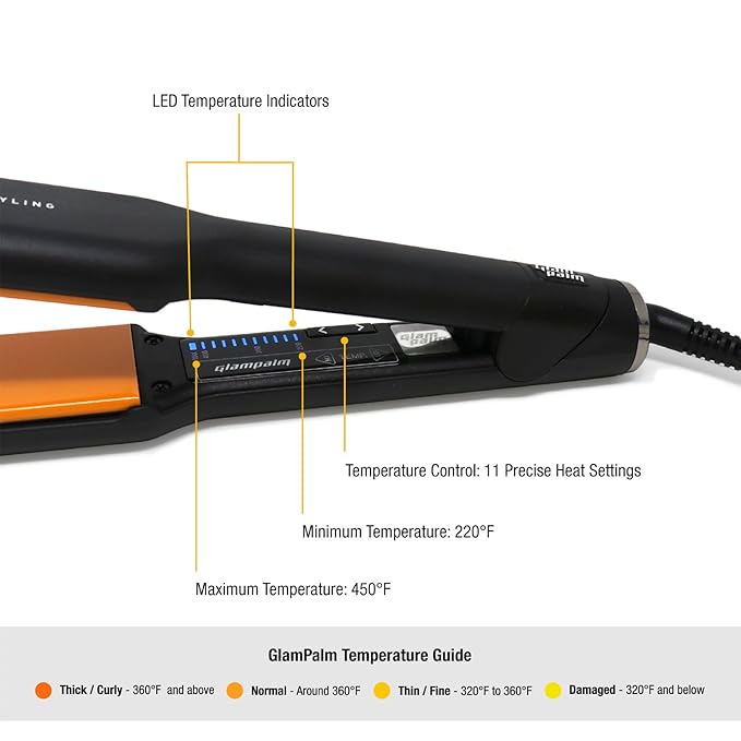 glampalm hair straightener price