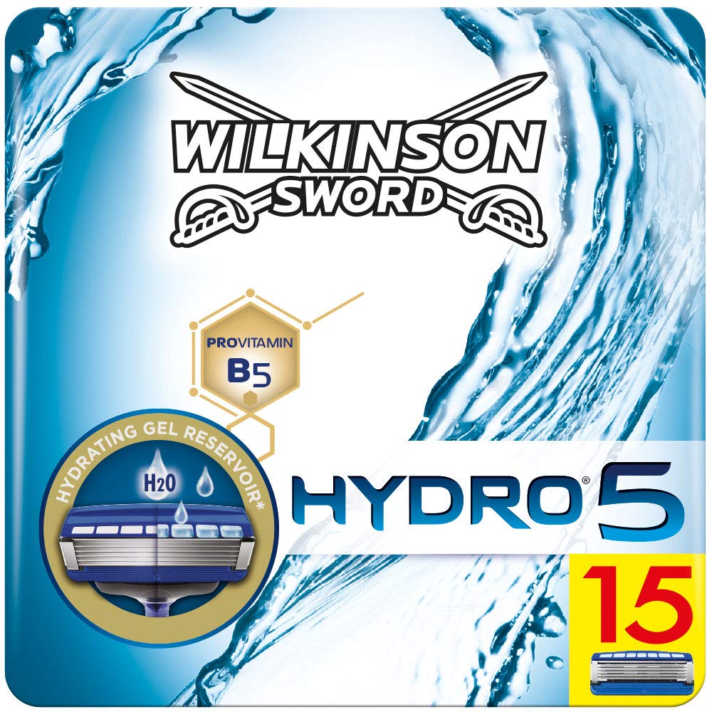 Wilkinson Sword Hydro 5 Men's Razor Blades, 15 Pieces