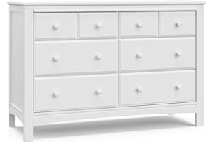 Graco Benton 6 Drawer Double Dresser (White) – Easy New Assembly Process, Universal Design, Durable Steel Hardware and Euro-Glide Drawers with Safety Stops, Coordinates with Any Nursery