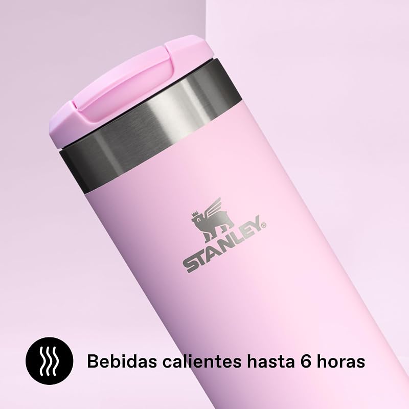 1913 Aerolight Transit Termo Cafe para Llevar 0.47L - Mantiene el Calor Durante 8 Horas - Compatible con Soporte para Coche - Taza Café Antifugas - Apta Para Lavavajillas - Cherry Blossum