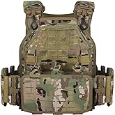 BOMTURN Tactical Vest for Men Quick Release Laser-Cutting Modular Vest for Outdoor