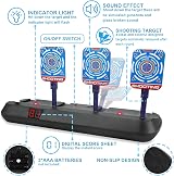 Boocang Electronic Digital Target with Gun Toy for Nerf Pistol Toy Set view 2