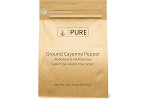 Pure Original Ingredients Ground Cayenne Pepper (1 lb), Spicy Flavor, Sauces, Dry Rubs, Used in Hot Sauces