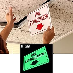 SmartSign "Fire Extinguisher" Two-Sided Drop