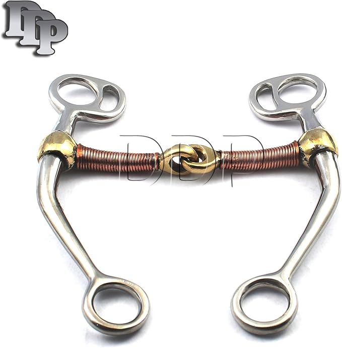 DDP Tom Thumb Stainless Steel Long Shank Snaffle/Copper