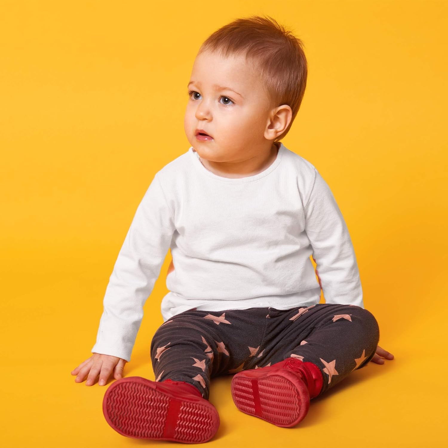 Brix Baby Toddler Boys' Long Sleeve - 4-Pack Cotton Tagless Tee Shirts.: Clothing