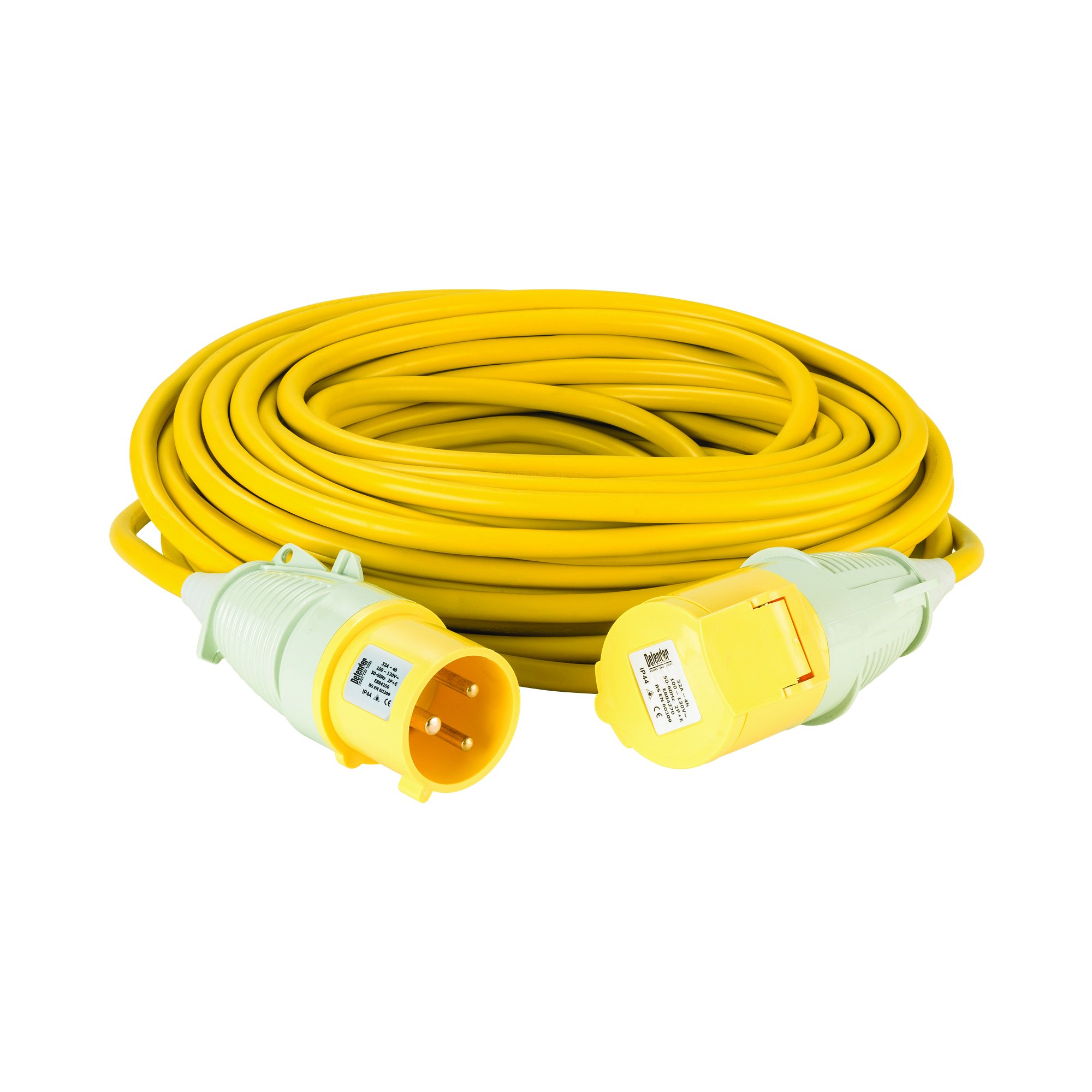 Defender E85262 25 m 32 A 4 mm 110 V Extension Lead Cable - Yellow