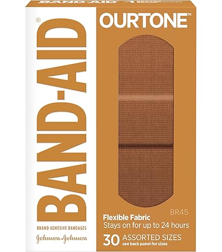 Amazon.com: Tru-Colour Skin Tone Bandages Assorted Shapes (30 Count) -  Flexible, Waterproof, PFAS-Free Fabric Adhesive Strips, Fingertip, Knuckle,  Pimples, Cuts