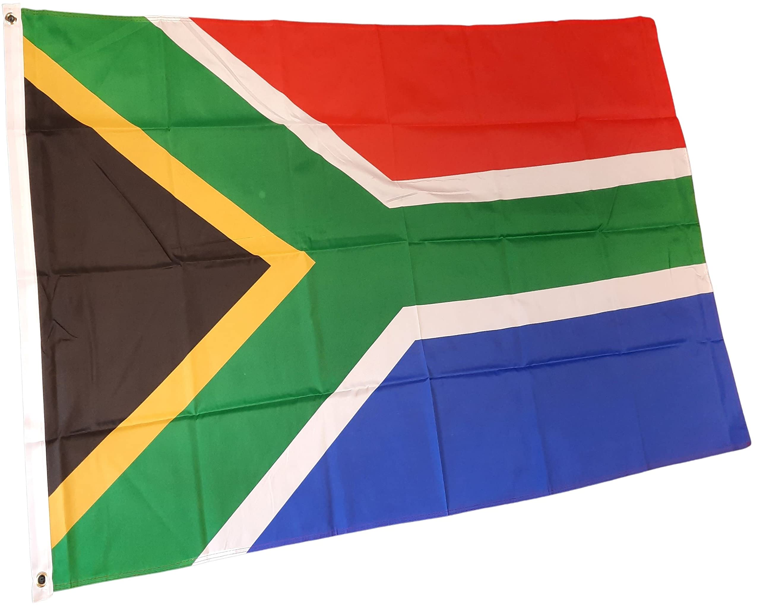 NWFlags South Africa Flag 3ft x 2ft 75d Premium Polyester Suitable For Flagpoles | Strong Polyester 3x2 foot material South African flag with Eyelets