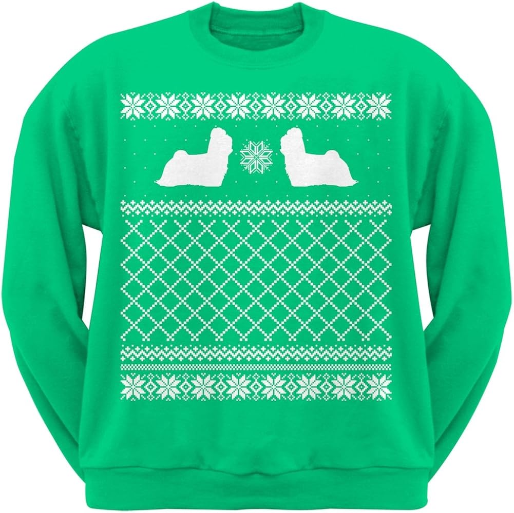 maltese ugly christmas sweater