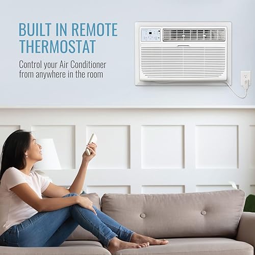 Keystone 14,000 BTU Wall Mounted AC Unit and Dehumidifier, 230V
