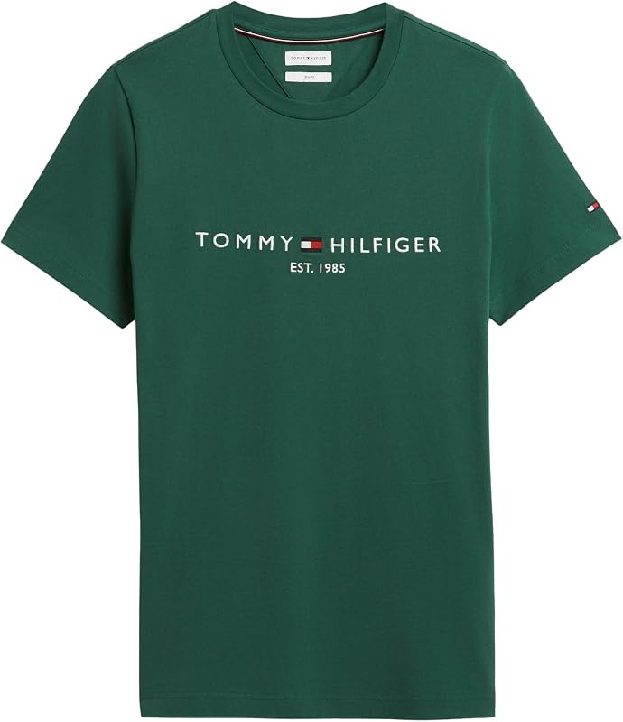 Herren T-Shirt Kurzarm Slim Fit, Grün (Ornamental Green), L — Foto 5 von 5