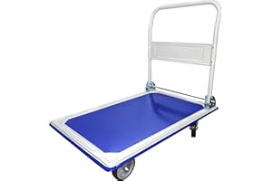 Pake Handling Tools - Heavy Duty Steel Folding Platform Truck, 660lbs Capacity, Size 36" x 24", Foldable Platform Cart Platfo