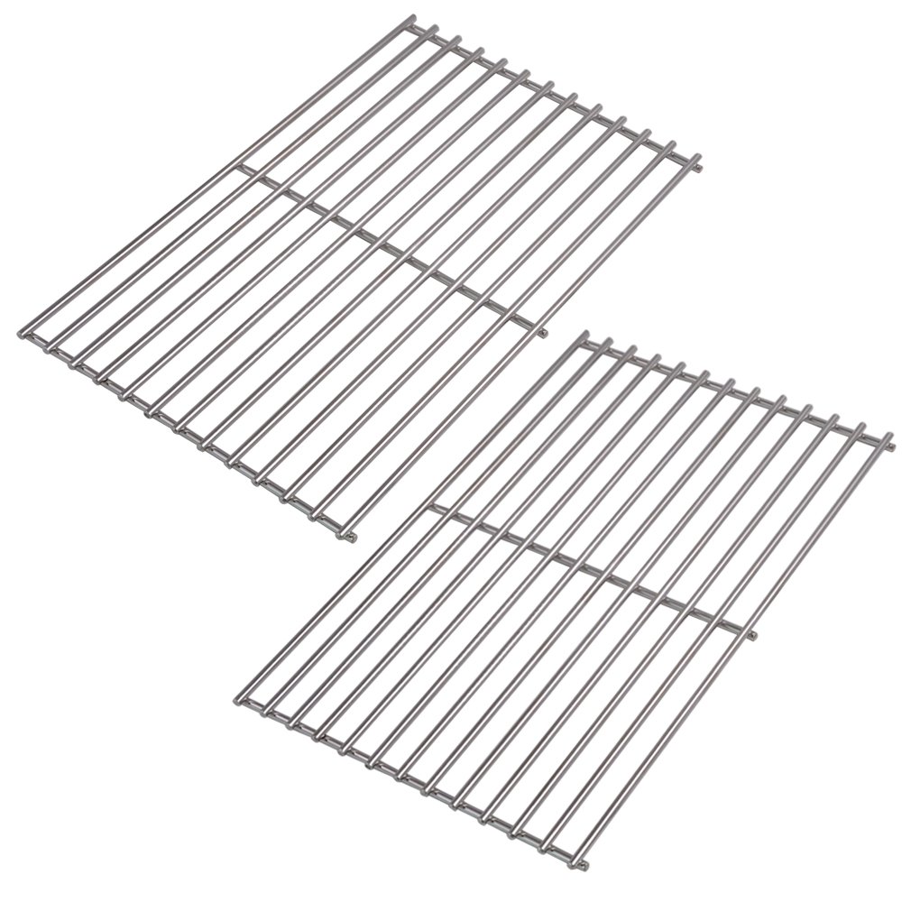 Onlyfire Replacement BBQ Stainless Steel Cooking Grates Fit for Tepro Toronto, Schwarz Model Grills,Set of 2
