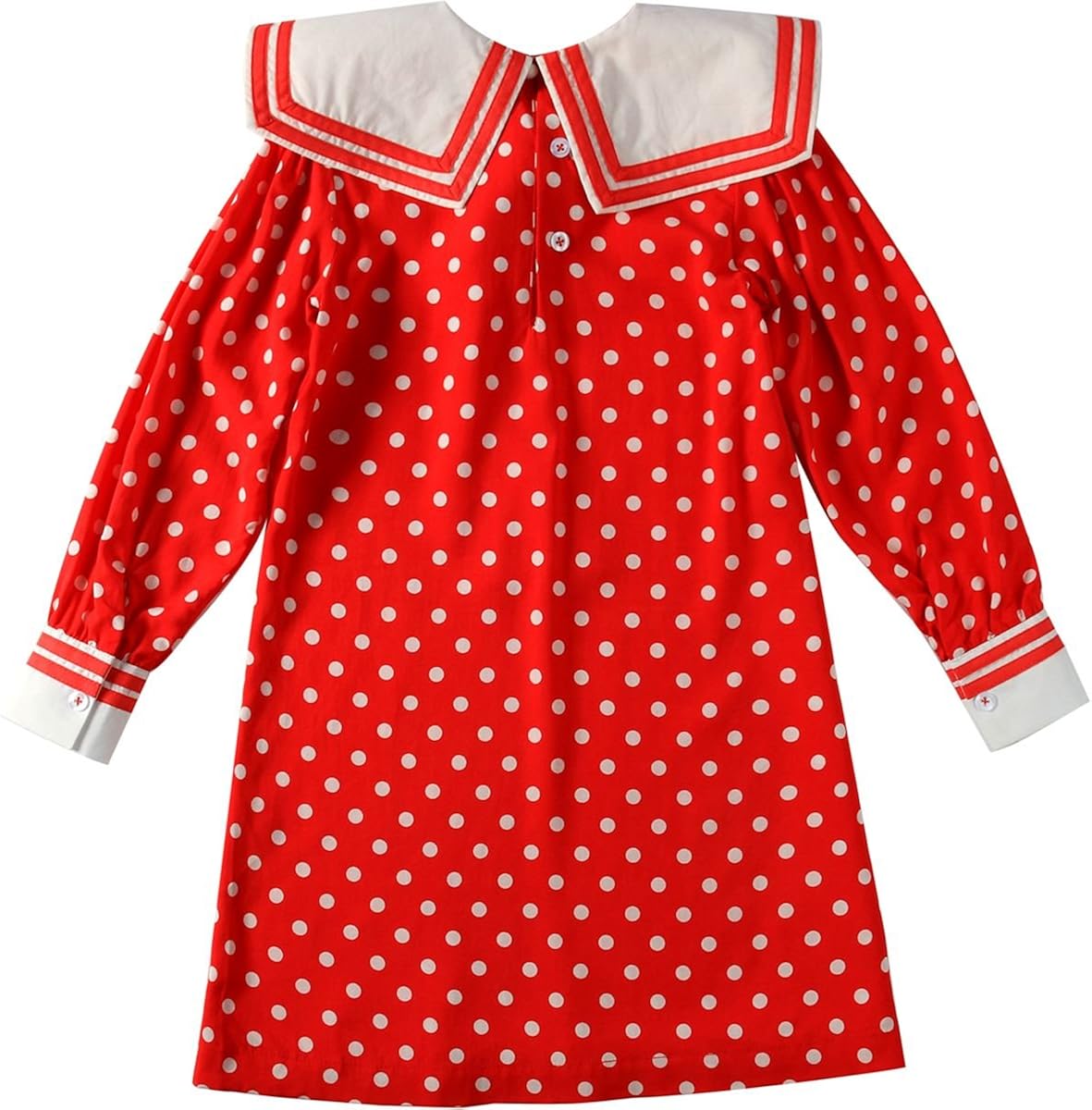 red sailor dress