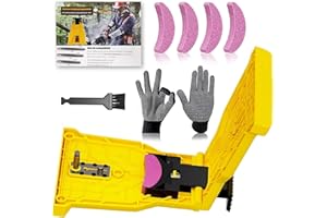 OMCCHK Chainsaw Teeth Sharpener,Chainsaw Sharpener Universal Chain Saw Blade Sharpener,Portable Chain Saw Sharpener Tool,Fast Chainsaw Sharpening Kit for 12"-22" Chain Saws