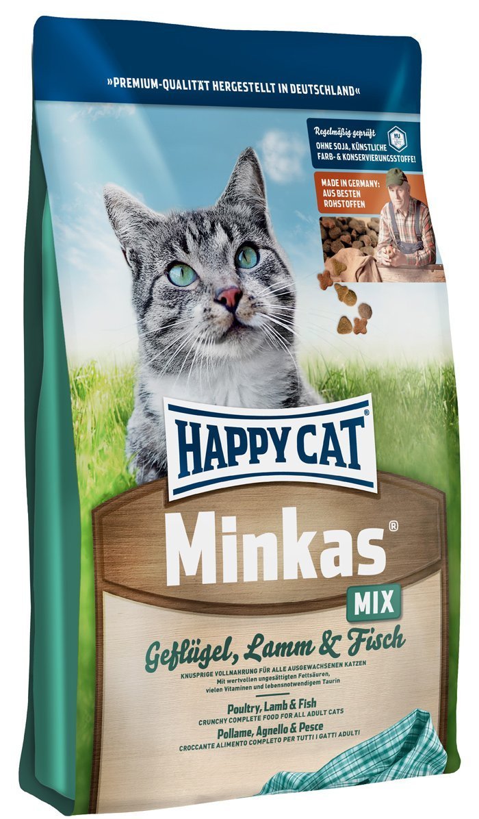 Happy Cat Cat Food Minkas Mix Dry, 10 kg Amazon.co.uk Pet Supplies
