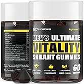 Quixiora Shilajit Gummies for Men & Women | Shilajit for Men – Shilajit Pure Organic |High Potency|85+ Trace Minerals & Fulvic Acid| Shilajit Supplement | 60 Gummies