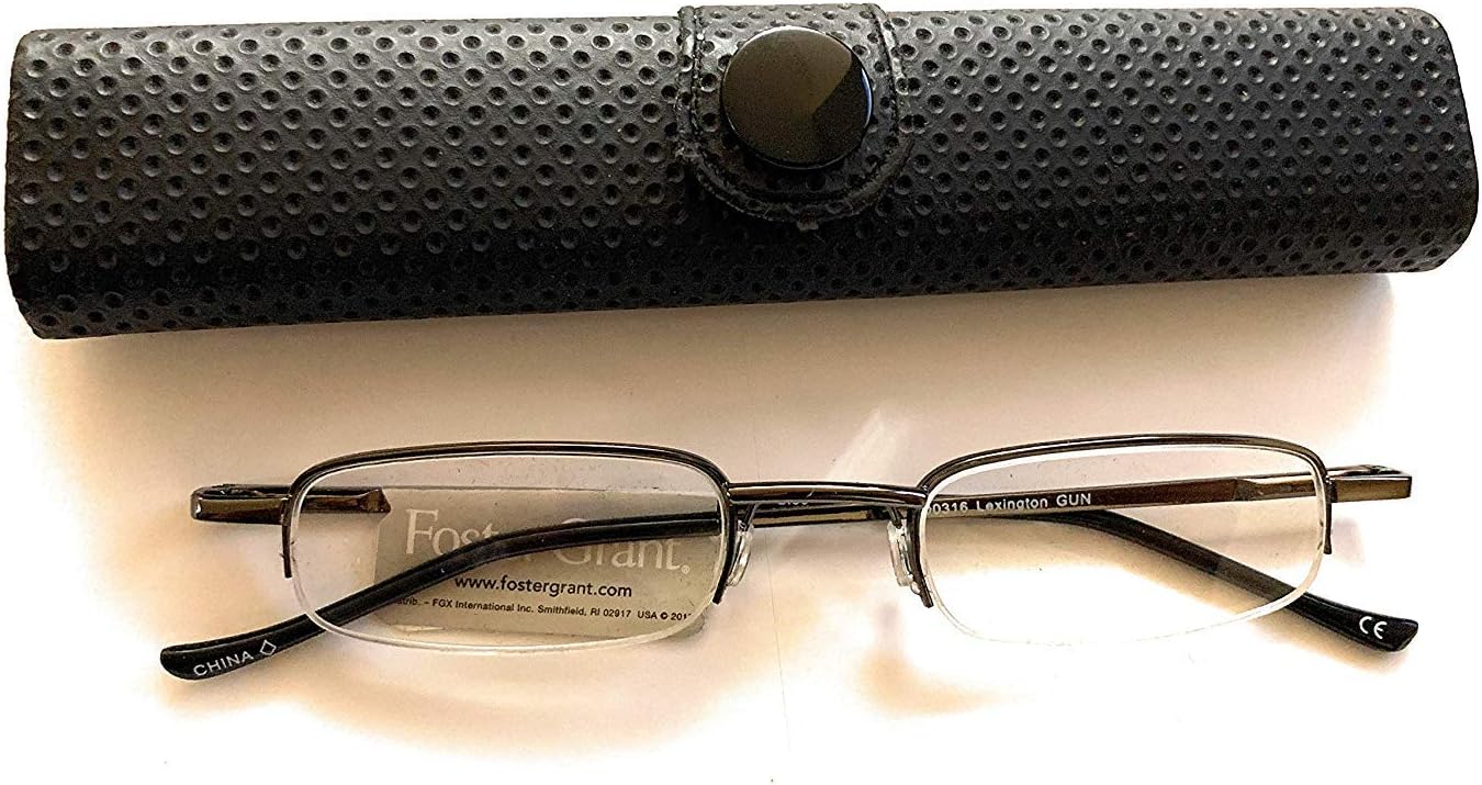foster grant metal compact reading glasses