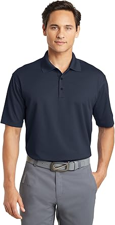 black dri fit polo