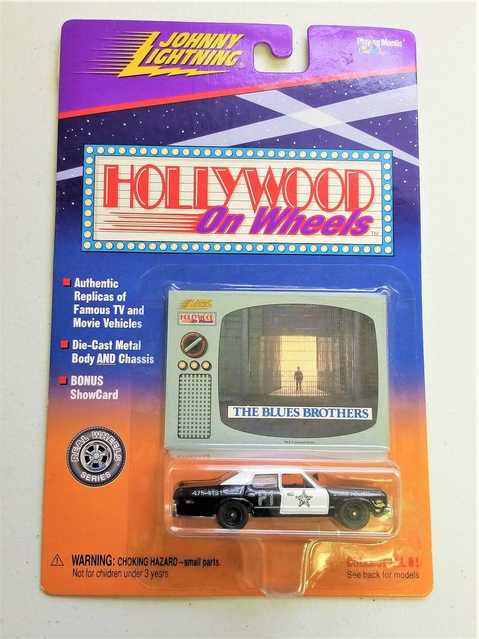 Playing Mantis Johnny Lightning Hollywood on Wheels Blues Brothers Die-Cast Metal Style 2