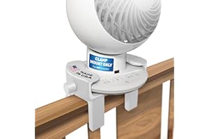 Head Concepts Clamp Fan Holder for Woozoo Fan - Bunk Bed & Dorm Bed Mount - College Dorm Essentials -Compatible with 8.27" Woozoo Models (FAN NOT INCLUDED)