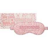 slip Sleep Mask - 100% Pure 22 Momme Mulberry Silk Eye Mask - Comfortable Sleeping Mask with Elastic Band + Pure Silk Filler and Internal Liner, Bridal Collection: Bridesmaid