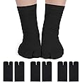 Geyoga 6 Pairs Flip Flop Socks Unisex Split Toe Cotton Tabi Socks for Women Men