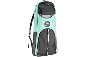 Phantom Aquatics Rapido Snorkeling Backpack with Shoulder Strap - Fits Snorkel Mask Fin Snore Set and More - Ideal Snorkel Travel Bag, Snorkeling Gear Equipment and Water Sports