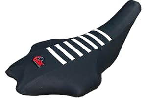 QK RACING ATV Seat Cover for Yamaha yfz 450 YFZ450 R yfz 450r 450R 2009-2020 seat Cover (Black/White)