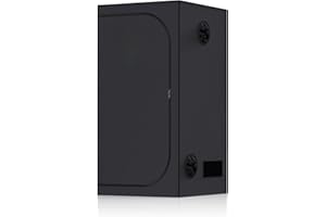 TopoGrow 36"X36"X72" Grow Tent 3'X3' High Reflective Mylar Indoor Dark Gardening Growing Tents Room Box, Durable Frame with Removable Floor Tray for Hydroponics Plants Veg and Bloom Greenhouse Grow