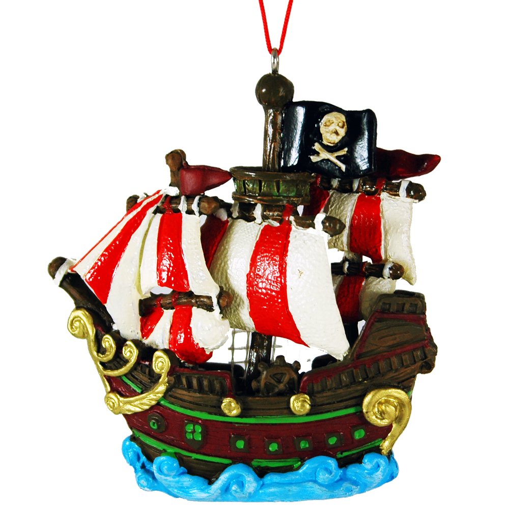 Pirate Ship Christmas Ornament 