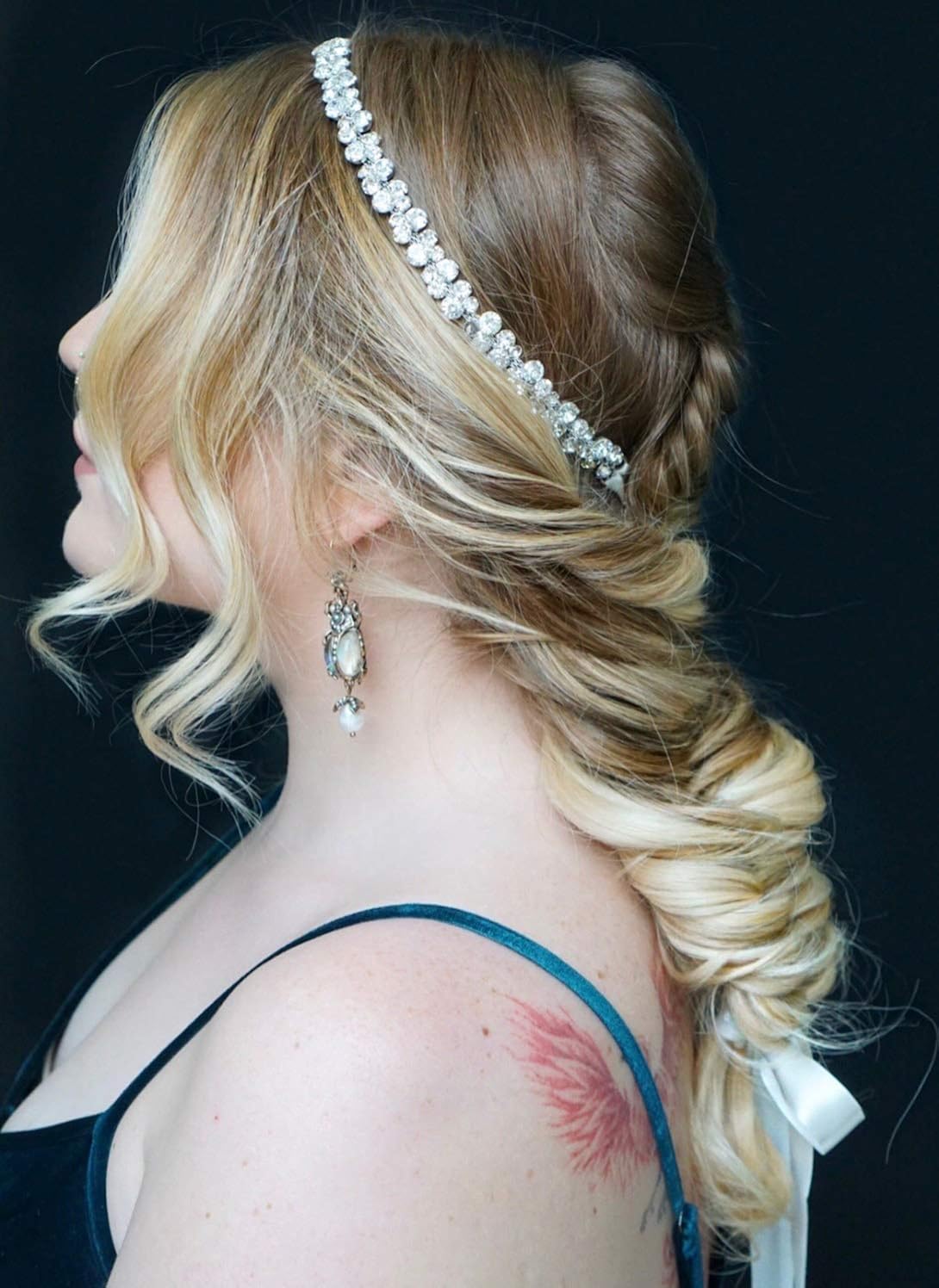 SWEETV Bridal Belt with Rhinestones Wedding Dress Belt Crystal Headband Bride Bridesmaids Sash, Silver at  Women’s Clothing store