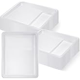 Geelin 40 Pcs 9 Inch Disposable Paint Tray Liner, White | Heavy Duty Plastic Paint Pan Trays, Durable, Large Capacity, Easy to Clean, Ideal for Home Decoration, Walls Painting