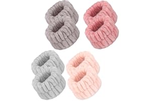 CROSIZE 8 Pcs Spa Wrist Bands - Absorbent Microfiber Wristbands for Bathing, Prevent Water Spilling Down Your Arms