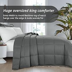 HOMBYS Oversized King Comforter 120x98, Lightweight