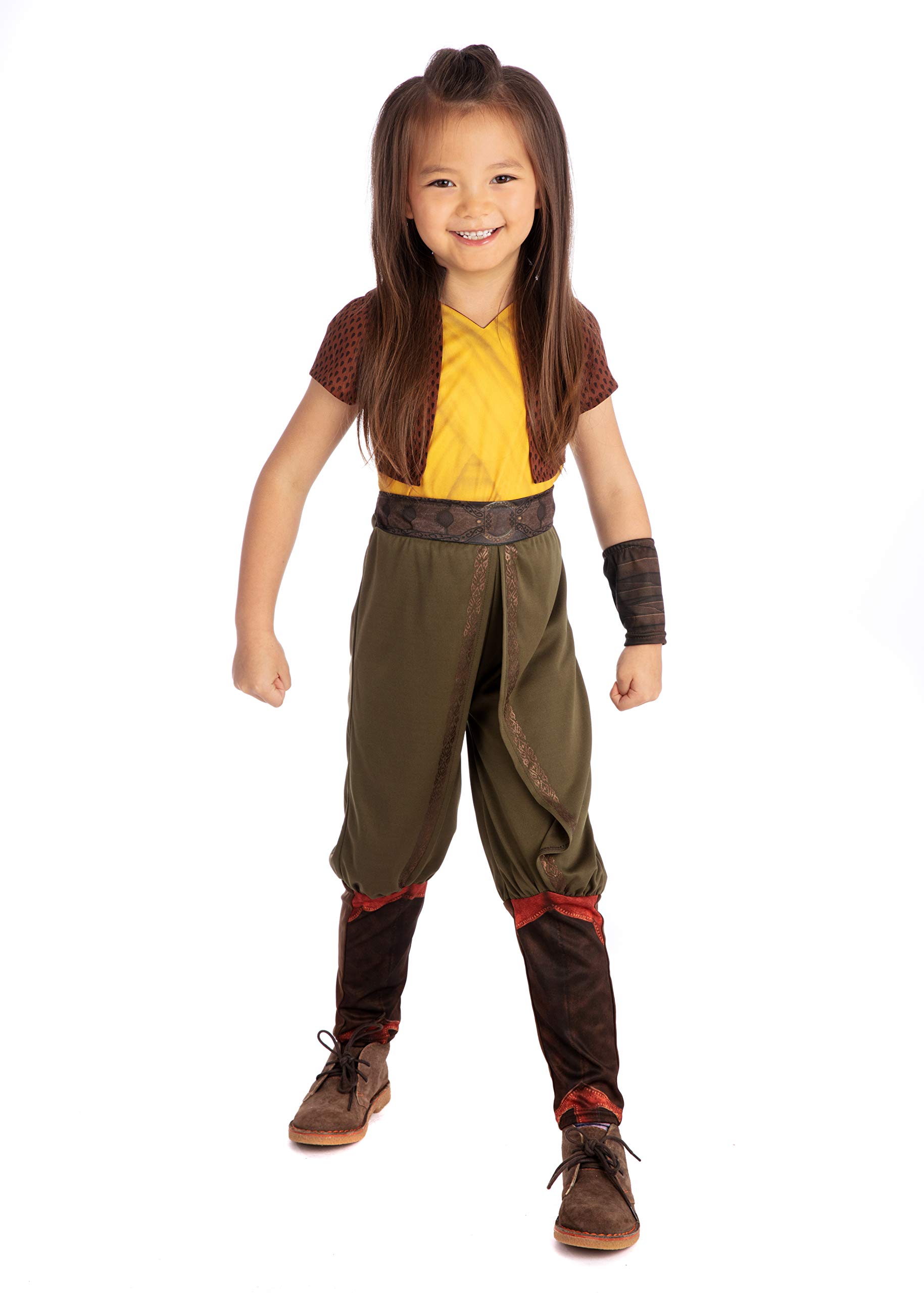 Rubies 301064-L Disfraz de Classic Infantil Disney Raya and the Last Dragon Infant and Toddler Costumes, Striped, Yellow and Green, L