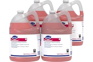 Diversey 94355110 Breakdown Odor Eliminator, Eliminates Odors & Stains on Hard Surfaces & Carpet, Cherry Almond Scent, Ready-to-Use, 1-Gallon (Pack of 4)