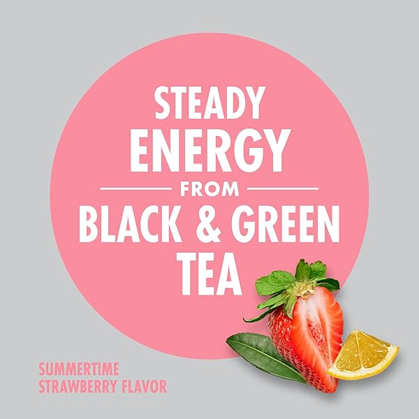 V8 +ENERGY LIMITED EDITION SUMMERTIME STRAWBERRY JUICE ENERGY DRINK, 8 FL OZ CAN (6 PACK)