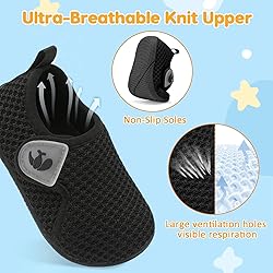 FEETCITY Toddler First Walking Shoes Slip On
