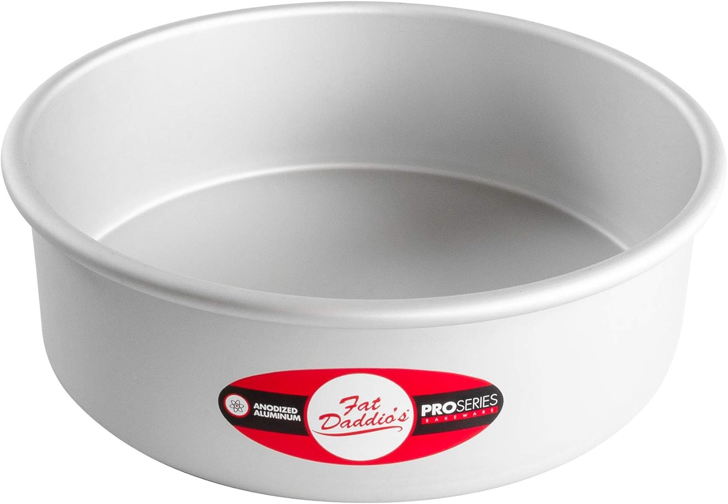 Fat Daddio’s Round Cake Pan Anodized Aluminum, Silver 25.4 x 25.4 x 7.6