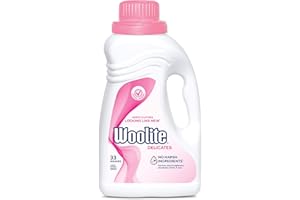 Woolite Delicates Hypoallergenic Liquid Laundry Detergent, 50 oz, 33 Washes, Machine and Hand Wash Eligible