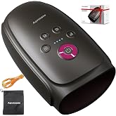 Aqvesane Hand Massager with Heat and Compression, Cordless Hand and Wrist Massager for Arthritis and Carpal Tunnel, Rechargeable, Gifts for Women Men, Dark Grey