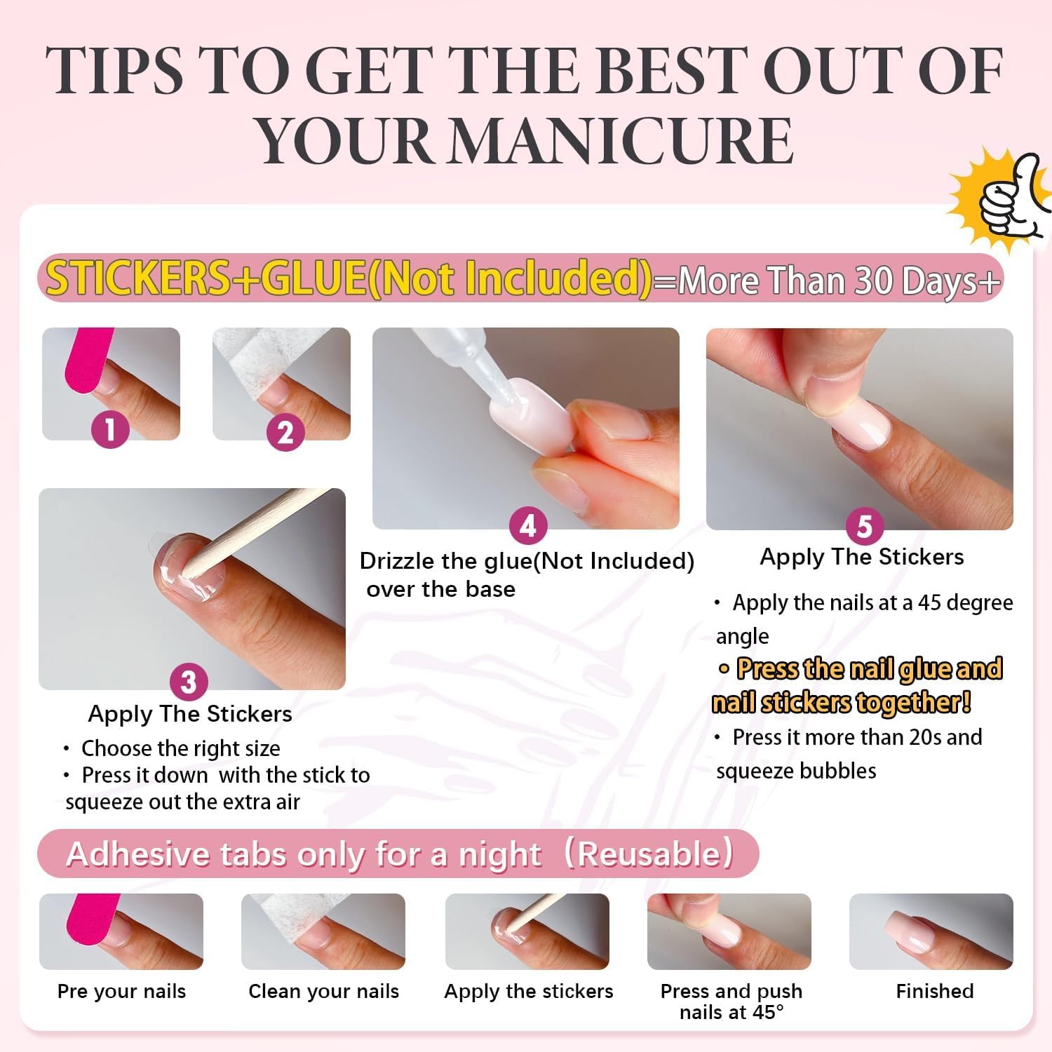 Dusty Baby Pink Press on Nails Short Oval Round Nails Glue on, SXVME Short Fake Nails Press ons, Acrylic False Nails Handmade of Gel, Best Thick Natural Almond Nails for Big & Petite Fingers, 24Pcs - Image 7