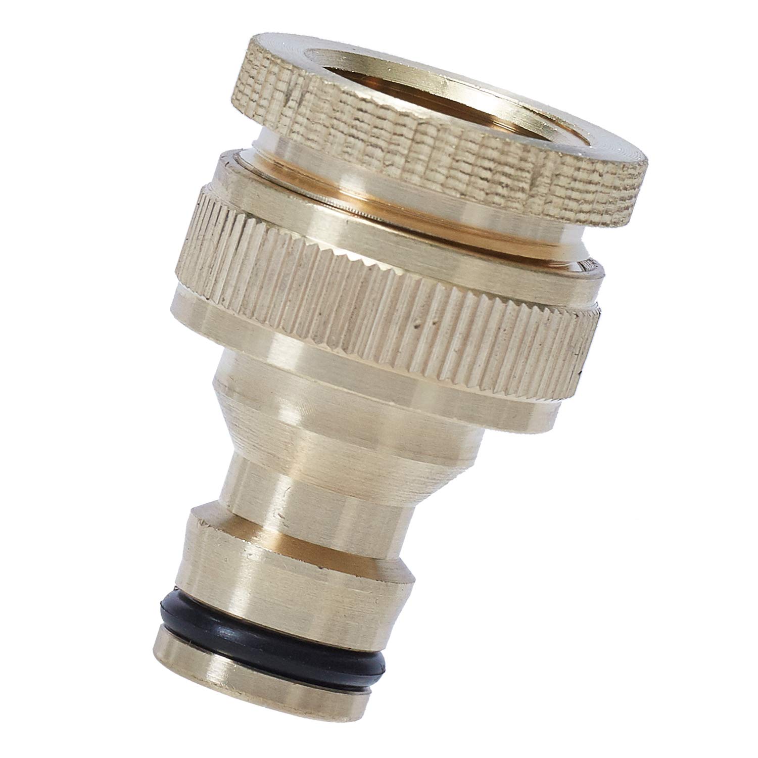 ANSIO Garden Hose Tap Connector 3/4 Inch & 1/2 Inch Outdoor Threaded
